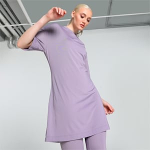 Modest Oversized Training Women's T-shirt, Pale Plum, extralarge-IND