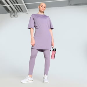 Modest Oversized Training Women's T-shirt, Pale Plum, extralarge-IND