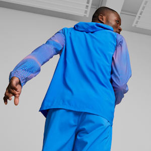 Chamarra Run Favorite para hombre, Ultra Blue-Fire Orchid, extralarge
