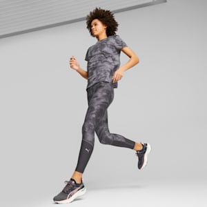 Playera Run Favorite para mujer, PUMA Black-AOP, extralarge
