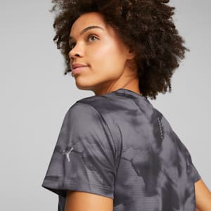 Playera Run Favorite para mujer, PUMA Black-AOP, extralarge
