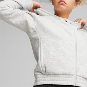 Campera con capucha Train Favourite para mujer, Light Gray Heather, extralarge