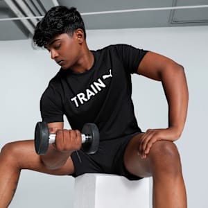 Men's Training T-shirt, PUMA Black, extralarge-IND