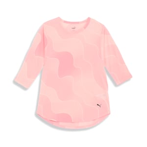ウィメンズ ヨガ AOP 3/4 Tシャツ, Koral Ice, extralarge-JPN