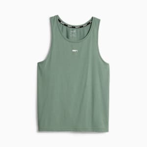 M RUN Men's Running Tank Top, Eucalyptus, extralarge