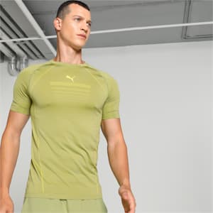 PUMA x one8 Men's Seamless Training T-shirt, Kiwi Green, extralarge-IND