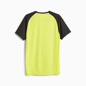 PUMA FIT Men's Triblend Training Tee, PUMA Black-Yellow Burst, extralarge-GBR