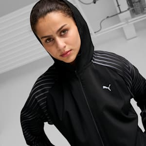 ウィメンズ ランニング RF AOP ウーブンジャケット, PUMA Black, extralarge-JPN