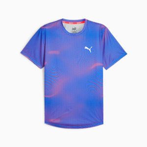 メンズ ランニング RUN FAVORITE AOP Tシャツ, Ultra Blue, extralarge-JPN