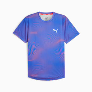 メンズ ランニング ラン フェイバリット AOP 半袖 Tシャツ, Ultra Blue, extralarge-JPN