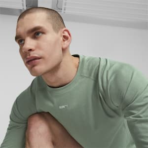メンズ ランニング RUN グラフィック 長袖 Tシャツ, Eucalyptus, extralarge-JPN
