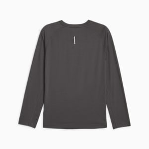 メンズ ランニング RUN グラフィック 長袖 Tシャツ, Flat Dark Gray, extralarge-JPN