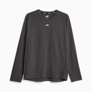 メンズ ランニング RUN グラフィック 長袖 Tシャツ, Flat Dark Gray, extralarge-JPN