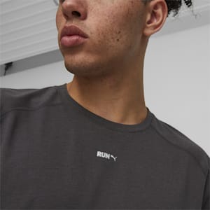 メンズ ランニング RUN グラフィック 長袖 Tシャツ, Flat Dark Gray, extralarge-JPN