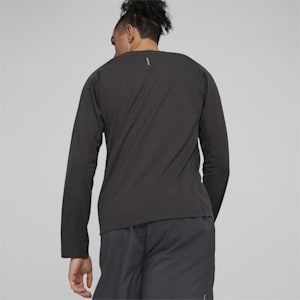 メンズ ランニング RUN グラフィック 長袖 Tシャツ, Flat Dark Gray, extralarge-JPN