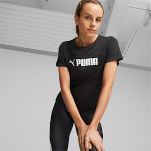 ウィメンズ トレーニング PUMA FIT LOGO ULTRABREATHE Tシャツ, PUMA Black-PUMA White, extralarge-JPN
