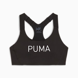 PUMA FIT 4KEEPS EVERSCULPT Medium Impact Bra, PUMA Black-vapor puma, extralarge