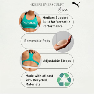 4Keeps Eversculpt Women's Training Bra, Sparkling Green, extralarge-IND