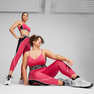 Buy Puma women sportswear fit brand logo training legging pink rose Online