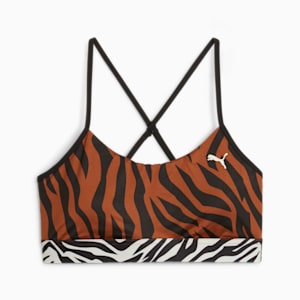 MOVE ANIMAL REMIX Women's Training Bra, Teak, extralarge-IND