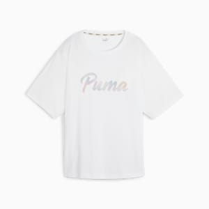 ANIMAL REMIX Women's Training Boyfriend T-shirt, PUMA White, extralarge-IND