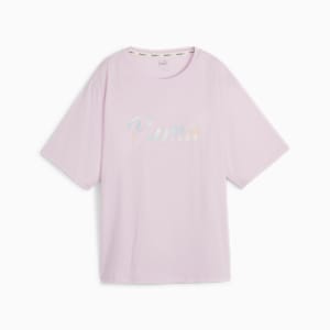 ANIMAL REMIX Women's Training Boyfriend T-shirt, Grape Mist, extralarge-IND
