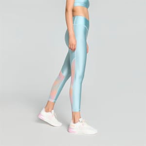 Summer Daze Women's 7/8 High-Waisted Training Tights, Turquoise Surf, extralarge-IND