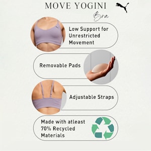 MOVE YOGINI STUDIO Women's Training Bra, Pale Plum, extralarge-IND