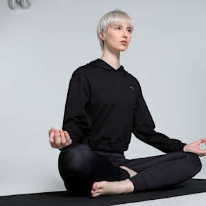 Studio Foundations Women's Relaxed Fit Training Hoodie, PUMA Black, extralarge-IND