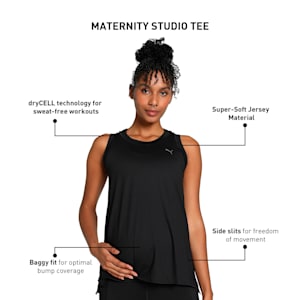 Maternity STUDIO Trend Women's Training Tank Top, PUMA Black, extralarge-IND
