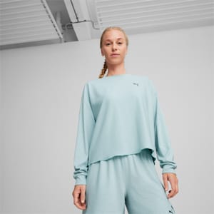 UNWIND STUDIO Women's Pullover, Turquoise Surf, extralarge