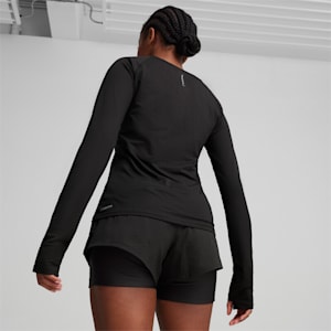 RUN CLOUDSPUN Long Sleeve Women's Running Top, PUMA Black, extralarge