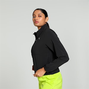 RUN EVOLVE Women's Woven Running Jacket, PUMA Black, extralarge-IND