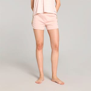 PUMA x lemlem Women's Knit Shorts, Rose Quartz, extralarge-IND