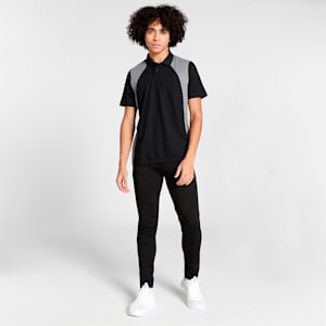 Men's Train Colorblock Polo T-shirt, PUMA Black-Cast Iron