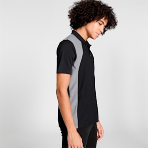 Men's Train Colorblock Polo T-shirt, PUMA Black-Cast Iron