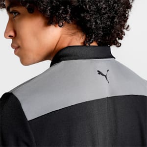 Men's Train Colorblock Polo T-shirt, PUMA Black-Cast Iron