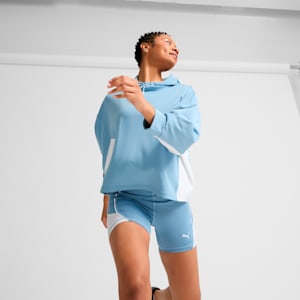PUMA FIT Women's Double Knit Hoodie, Zen Blue, extralarge