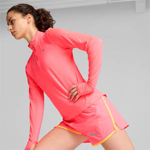 Short de course à pied Run Velocity ULTRAWEAVE 4’’ Femme, Sunset Glow, extralarge