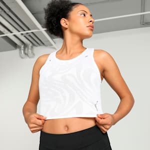 RUN ULTRASPUN Women's Running Crop Top, PUMA White, extralarge-IND