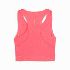 Crop Top de Running Mujer RUN ULTRASPUN, Sunset Glow-Fireglow, extralarge