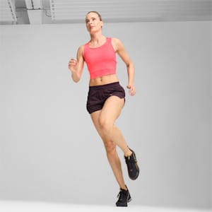 Crop top de running technique Run Ultraspun Femme, Sunset Glow-Fireglow, extralarge