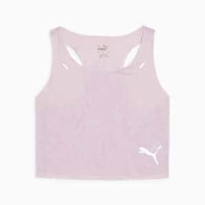 RUN ULTRASPUN Women's Running Crop Top, Grape Mist, extralarge-IND