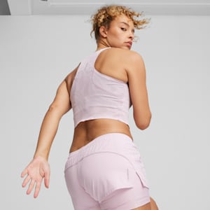 RUN ULTRASPUN Women's Running Crop Top, Grape Mist, extralarge-IND