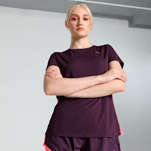 RUN FAVORITE Women's Running T-shirt, Midnight Plum, extralarge-IND