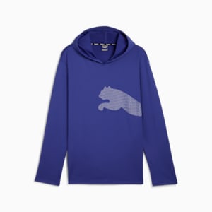 Chandail à capuchon d'entraînement Train All Day Men's Big Cat Homme, Lapis Lazuli, extralarge