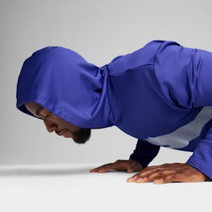 Chandail à capuchon d'entraînement Train All Day Men's Big Cat Homme, Lapis Lazuli, extralarge