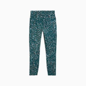 Collants d'entraînement 7/8 à taille haute Train Fave Femme, Cold Green-Skin AOP, extralarge