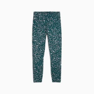 Collants d'entraînement 7/8 à taille haute Train Fave Femme, Cold Green-Skin AOP, extralarge