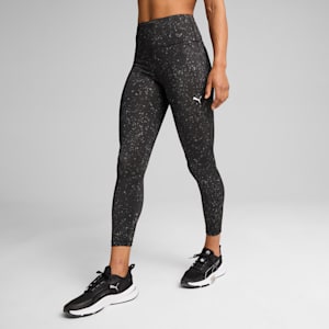 Train Fave Women's High Waisted 7/8 Training Tights, PUMA Black-Stars AOP, extralarge